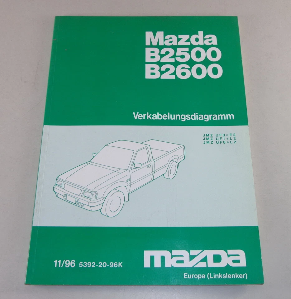 Manuale Officina/Elettrica - Cablaggio Mazda B2500 B2600 Stand 11/1996 - Immagine 1 di 1