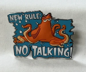 DISNEY PIN NEW RULE "NO TALKING" KEEP IT DOWN - Picture 1 of 2