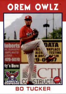 2016 Orem Owlz Grandstand #31 Bo Tucker Rome Georgia GA Baseball Card