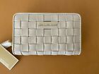 Brand New Michael Kors Small Woven Leather Wallet Purse