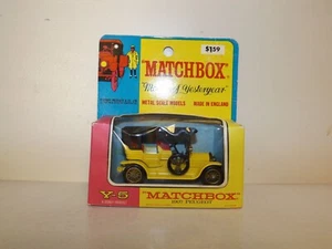 MATCHBOX MODELS OF YESTERYEAR NO. Y-5-C 1907 PEUGEOT MIB ON CARD - Picture 1 of 5