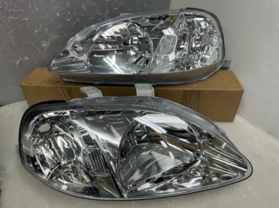 FIT FOR HONDA CIVIC EK9 EK4 SiR Si OEM NEW HEAD LAMPS LIGHTS 99-00 TYC - Изображение 1 из 4