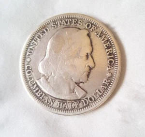 World's Columbian Exposition Chicago Half Dollar (1893) Münze zirkuliert - Bild 1 von 2
