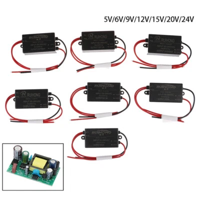 AC-DC Converter 220V to DC5V 6V 9V 12V 15V 20V 24V Switching Power Supply Mod>~E - Image 1 of 4