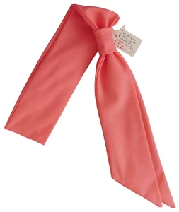 Girls ready-knot cravat scarf salmon pink hippie era vintage 1960s tie UNUSED - Picture 1 of 2