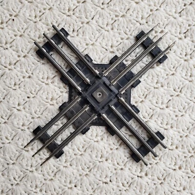 Vintage Marx Toys Marx 90 Degrees Crossing 4 Way Train Track 3 Rail O Gauge - Image 1 of 4