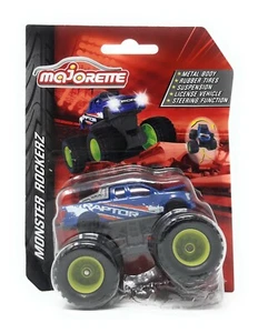 Majorette Model Car metal Monster Truck Rockerz Serie Ford Pick Up Raptor blue - Picture 1 of 1