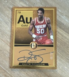 2015-16 Panini Gold Standard AU Auto /79 Ralph Sampson #AU-RS Auto HOF Houston