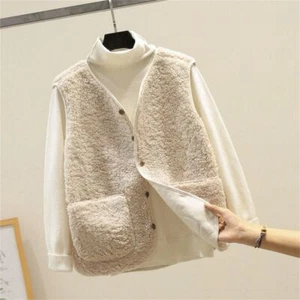 Warm Thick Winter Fleece Vests Thermal Sleeveless Jacket for Spring Autumn - Picture 1 of 21