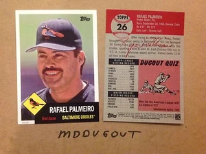 Rafael Palmeiro #26 OriolesMVP Legende # Ed / 49 Made 2016 Topps Archive 1953 - Bild 1 von 1