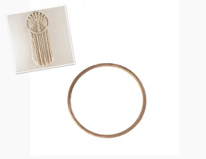 Proops 5x Extra Large 30cm Round Brown Plastic Macrame Ring Rings Hoops. S7822 - Picture 1 of 6