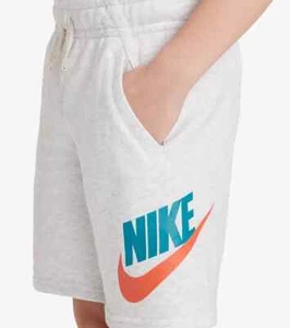 Nike Boys' Club Shorts Kids' Fleece Basketball Birch Heather Grey Sz: Med 10/12 - Picture 1 of 6