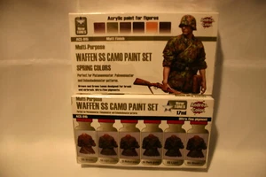 Andrea , ANDREA WAFFEN SS CAMO SPRING COLORS PAINT SET ACS - 015 - Picture 1 of 1