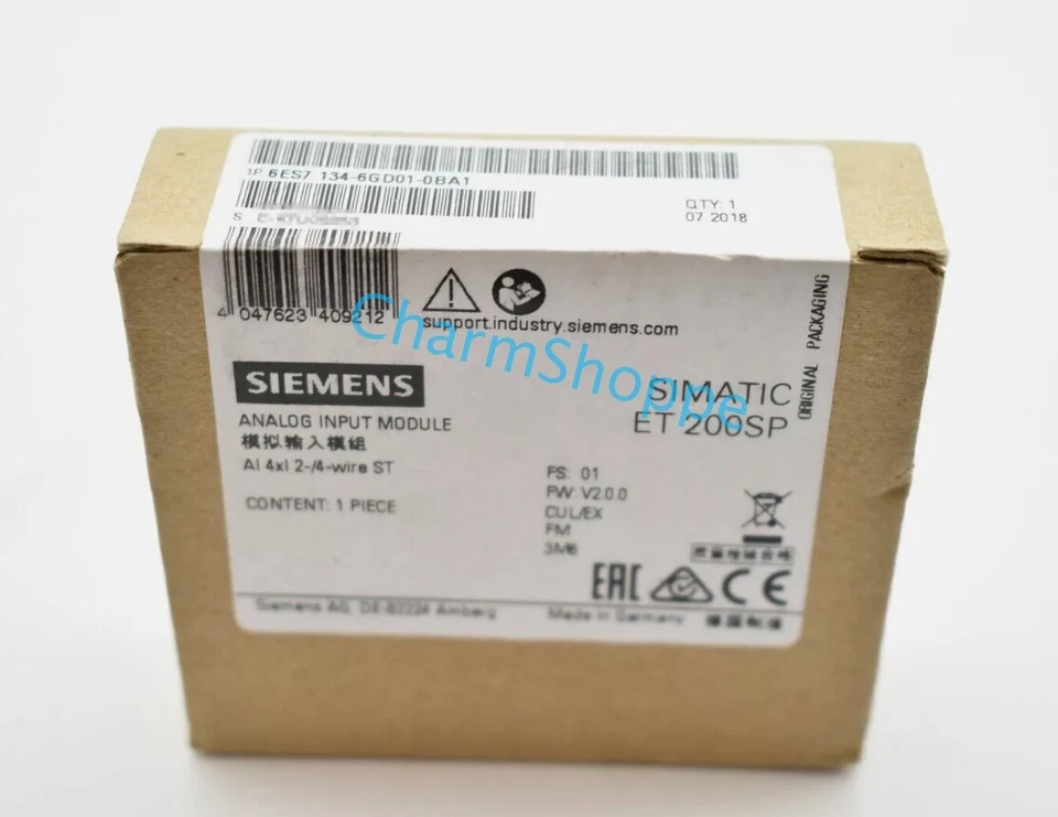 1PCS New Analog Input Module SIEMENS In Box 6ES7134-6GD01-0BA1 Fast Shipping - Image 1 of 1