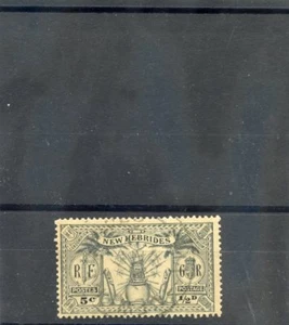 NEUE HEBRIDEN, BR SC 41 (SG 43) SEHR SCHÖN GEBRAUCHT 1925 1/2d schwarz 42 $ - Bild 1 von 1