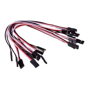 10x Male to Male Plug Extension Cable for Futaba JR Connector Servo 20cm - Picture 1 of 9