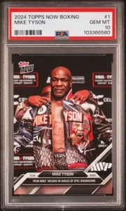 2024 Topps Now Boxing "Iron Mike Weighs In" #1 Mike Tyson PSA 10 - Picture 1 of 2