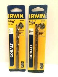 Irwin 3016022 11/32 pulgadas  x 4-3/4 pulgadas. Broca de acero al cobalto 2 piezas. - Imagen 1 de 1