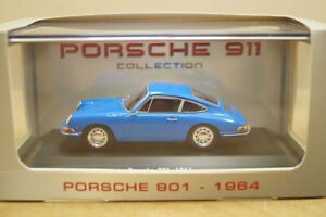 Maßtab 1:43 ATLAS Porsche 911 Collection Porsche 901 von 1964 blau neu in OVP