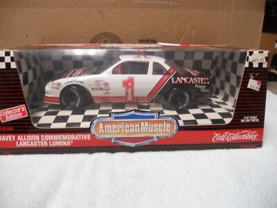 1/18 ERTL 1995 nascar #1 Davey Allison Lancaster Lumina - Image 1 of 3