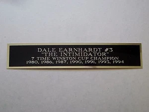 Dale Earnhardt Sr. Winston Cup Nameplate For A Signed NASCAR Photo 1.5" X 6" - Picture 1 of 12