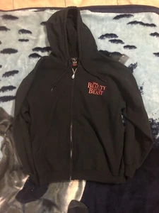 Beauty and The Beast The Broadway Musical Full Zip Hoodie Sz L *Wide Shoulders* - Picture 1 of 7