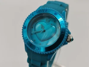 Ice Watch Ice Love Turquoise Rubber Strap Watch - Picture 1 of 8