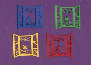 Tarjetas de álbum de recortes de troqueles de ventana HELLO - Imagen 1 de 1