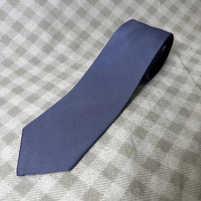 Corbata Banana Republic Nueva con Etiquetas Sólida Reversible Azul 100% Seda Foto 1 de 4