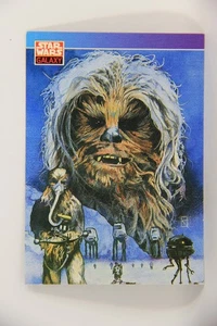 Star Wars Galaxy 1993 Topps Card #135 Chewbacca Hoth Planet Artwork ENG L019585 - Picture 1 of 2