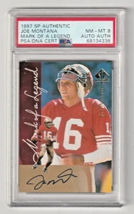 Joe Montana 1997 SP Authentic Autograph Auto PSA 8 San Francisco 49ers HOF QB - Bild 1 von 2