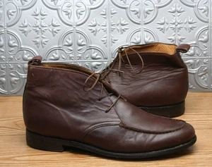 JD Fisk 9.5 Chukka Herren Braun Wildleder Leder 3 Augen Mokassinnaht Stiefeletten G7 " - Bild 1 von 9