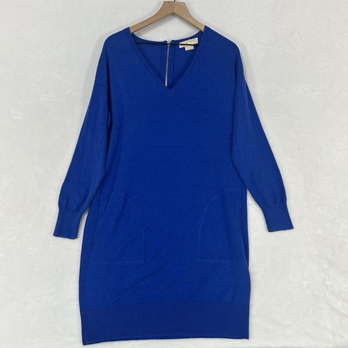 Michael Kors Sweater Tunic Dress Size Medium Womens Knit Top Blue