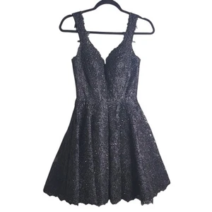 Sherri Hill mini dress 2 fully beaded sweetheart neck prom cocktail Pin Up Party - Picture 1 of 7