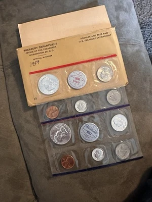 1959 United States Unc. Mint Set P&D 90% Silver Mint Set  - 10 Coins (Low Mntg.) - Image 1 of 4