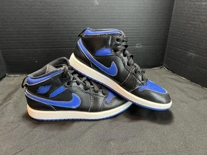 Nike Air Jordan Retro Mid Royal Blue Black 640734-068 Shoe 2y - Picture 1 of 10