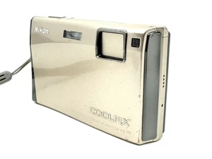 Muy buena Nikon COOLPIX COOLPIX S60 oro rico de Japón - Imagen 1 de 11