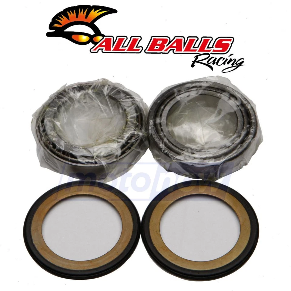 All Balls Steering Stem Bearing Kit for 2008-2019 Kawasaki ZG1400 Concours pj Foto 1 de 4