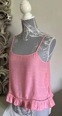 Womens Sleeveless Loose Vest Ladies Summer Cami Camisole Blouse Tops Tee UK 8 - Image 1 of 4