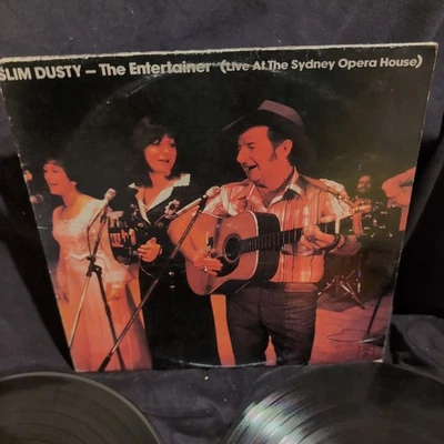 Slim Dusty-The Entertainer-2LP. 1978. Aus Press. VG/VG. Country. Live Recording. - image 1 of 4