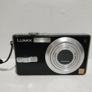 Panasonic Lumix DMC-FX7 Digital Camera Black Made in Japan - Camera With Battery - Picture 1 of 6