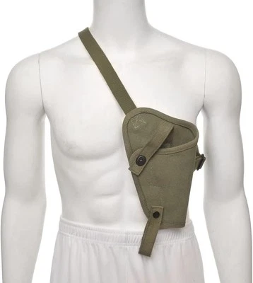 Calyx US WWII 0.45 M3 Green Canvas Colt 1911 Tanker Shoulder Holster Right Hand