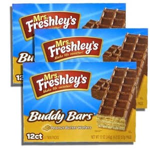 Mrs. Freshley's Mrs. Freshley's Buddy Bars Peanut Butter Chocolate Wafers | 36 T - Picture 1 of 5