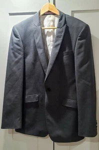 Men's Tom Wolfe Designer Suit Jacket Grey Blazer Ideal XMAS Party - Size 40" R - Picture 1 of 11