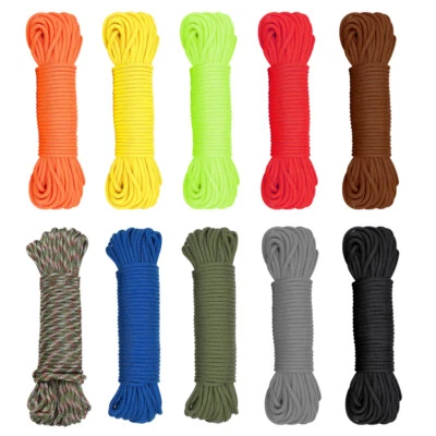 550lb Paracord Strong Nylon 7 Strands Type III Mil-Spec Parachute Cord 50-1000ft - Image 1 of 4