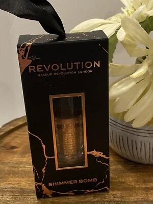 MAKEUP REVOLUTION SHIMMER BOMB LIP GLOSS STARLIGHT Mini Ornament 0.06oz - Image 1 of 4