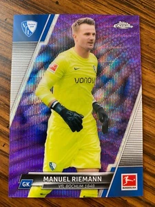 MANUEL RIEMANN 2021-22 Topps Chrome Bundesliga Purple Wave Refractor 259/299 - Picture 1 of 2