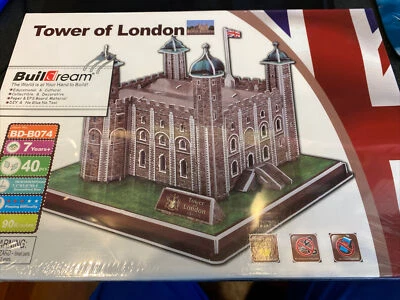 World's Great Architecture Tower of London 3D Puzzle CubicFun C715h 40 pcs. New. - Image 1 of 2