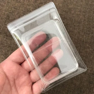 100PCS Jewelry Storage Pouches PVC Earrings Rings Bags Necklaces Storage Bags Cl - Picture 1 of 12