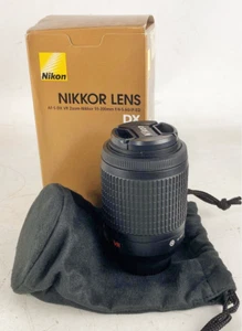 Nikon 55-200mm VR DX AF-S Lens f/4-5.6G IF-ED Zoom w/ Case, Hood & Caps — Clean - Picture 1 of 14